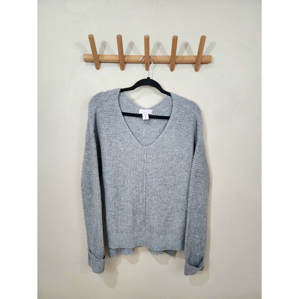 Grey oversized knit sweater womens size small